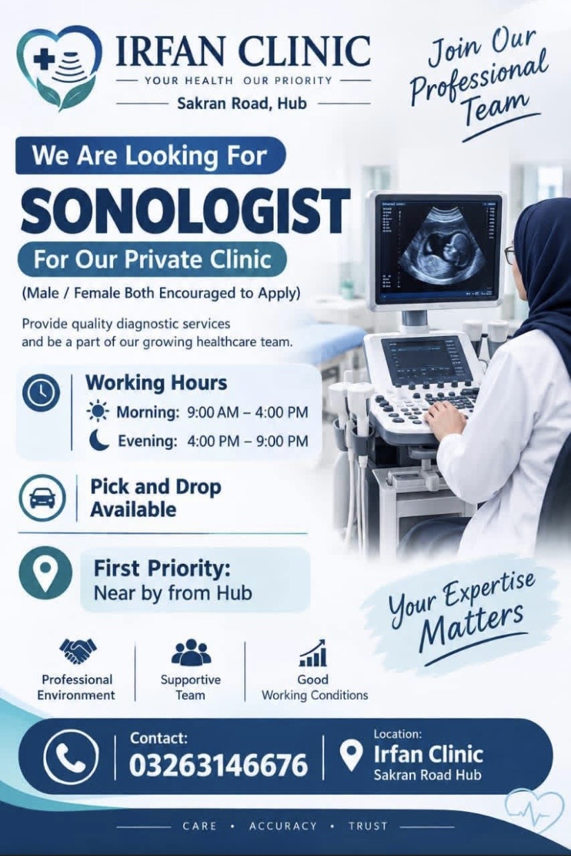 Sonologist – IRFAN CLINIC