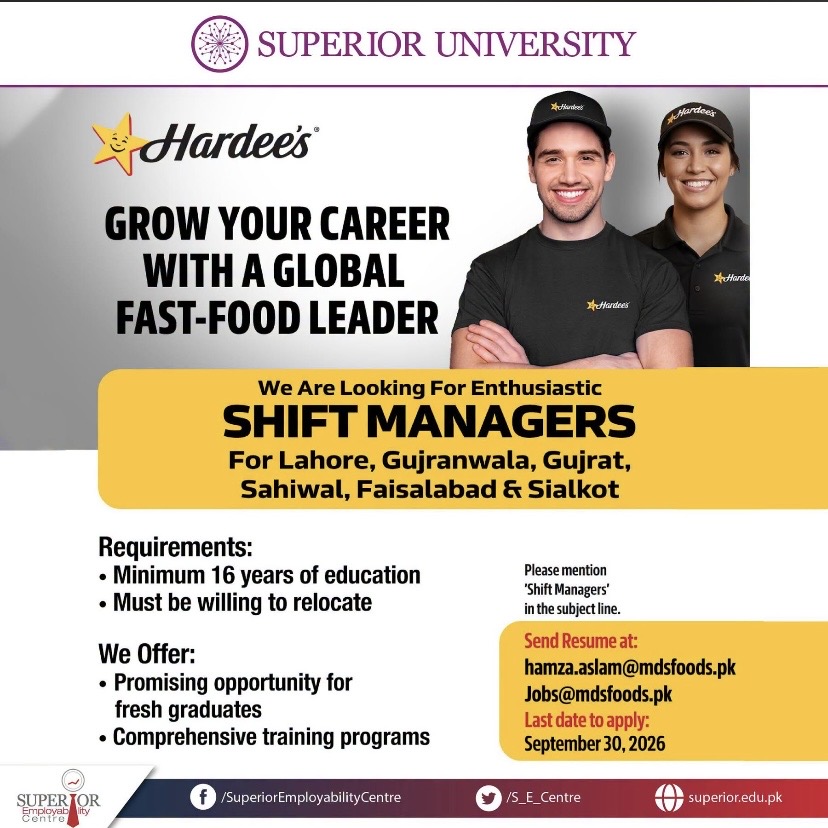 Shift Manager – Hardee's
