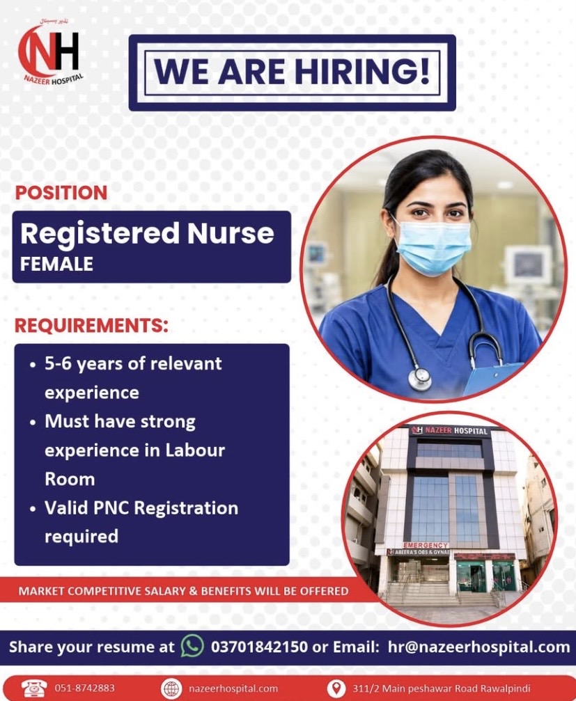 Registered Nurse – Nazeer Hospital
