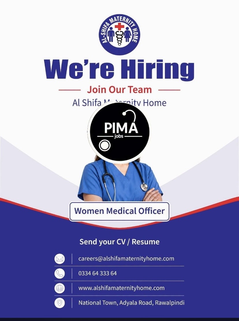 Women Medical Officer – Al Shifa Maternity Home